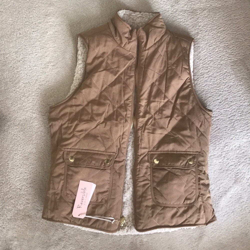 Tan Fur Vest